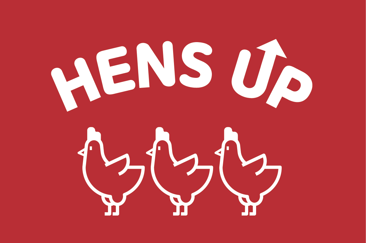 Hens Up Chicken logo