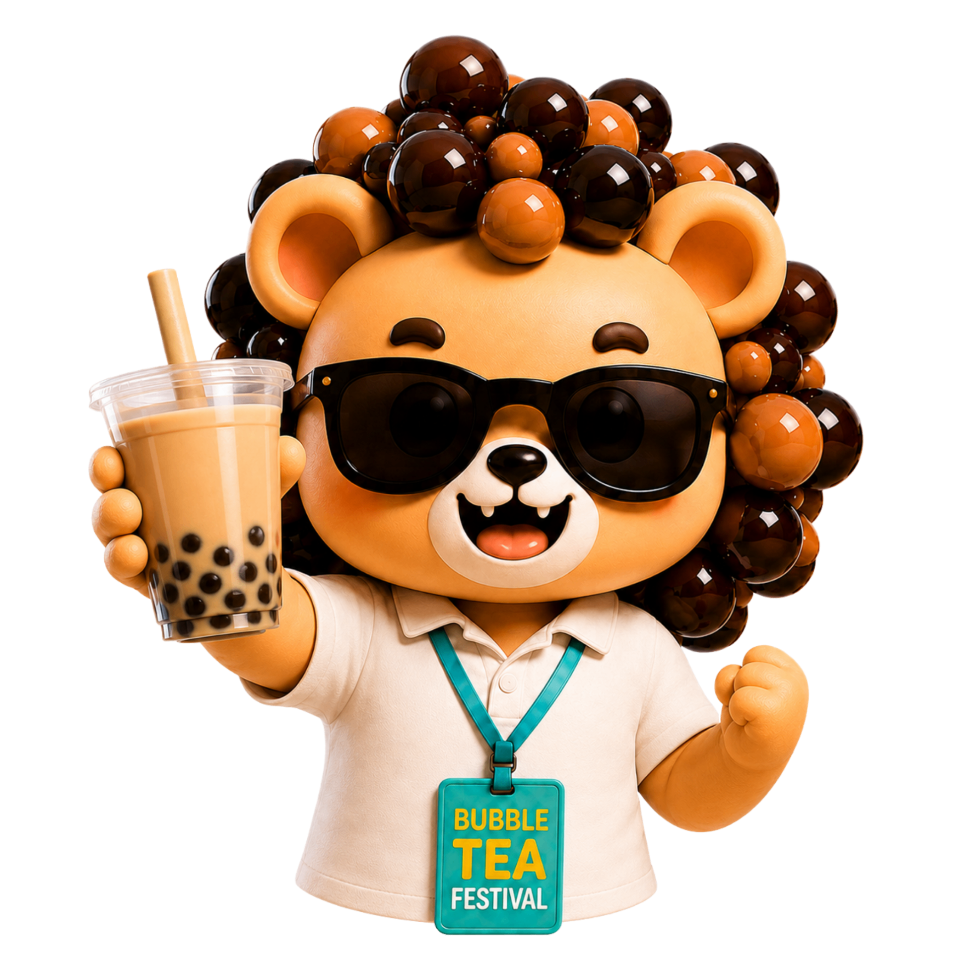 Maestro the Boba Lion — Bubble Tea Toast