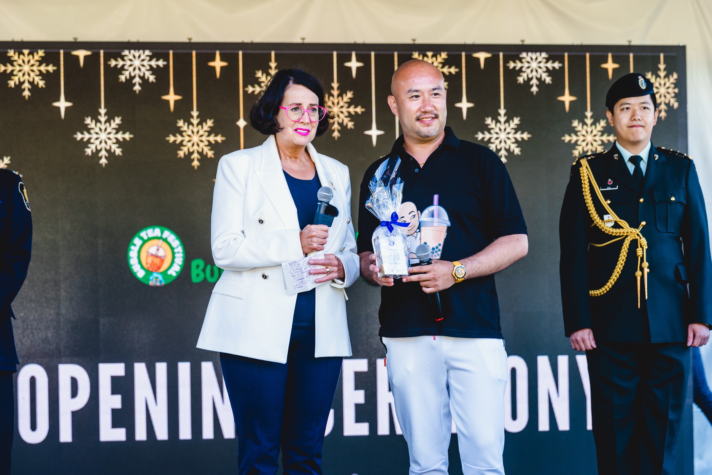 Founder of Canada Bubble Tea Festival at the event